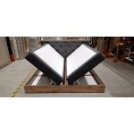 Łóżko kontynentalne VENETO KING 200x200 - Matana 05 - ciemny szary - OUTLETU