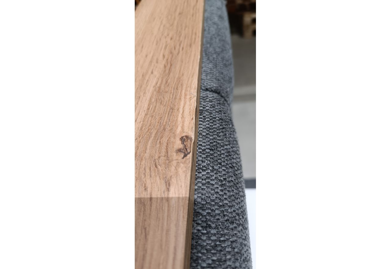 Łóżko kontynentalne VENETO KING 200x200 - Matana 05 - ciemny szary - OUTLETU