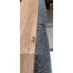 Łóżko kontynentalne VENETO KING 200x200 - Matana 05 - ciemny szary - OUTLETU