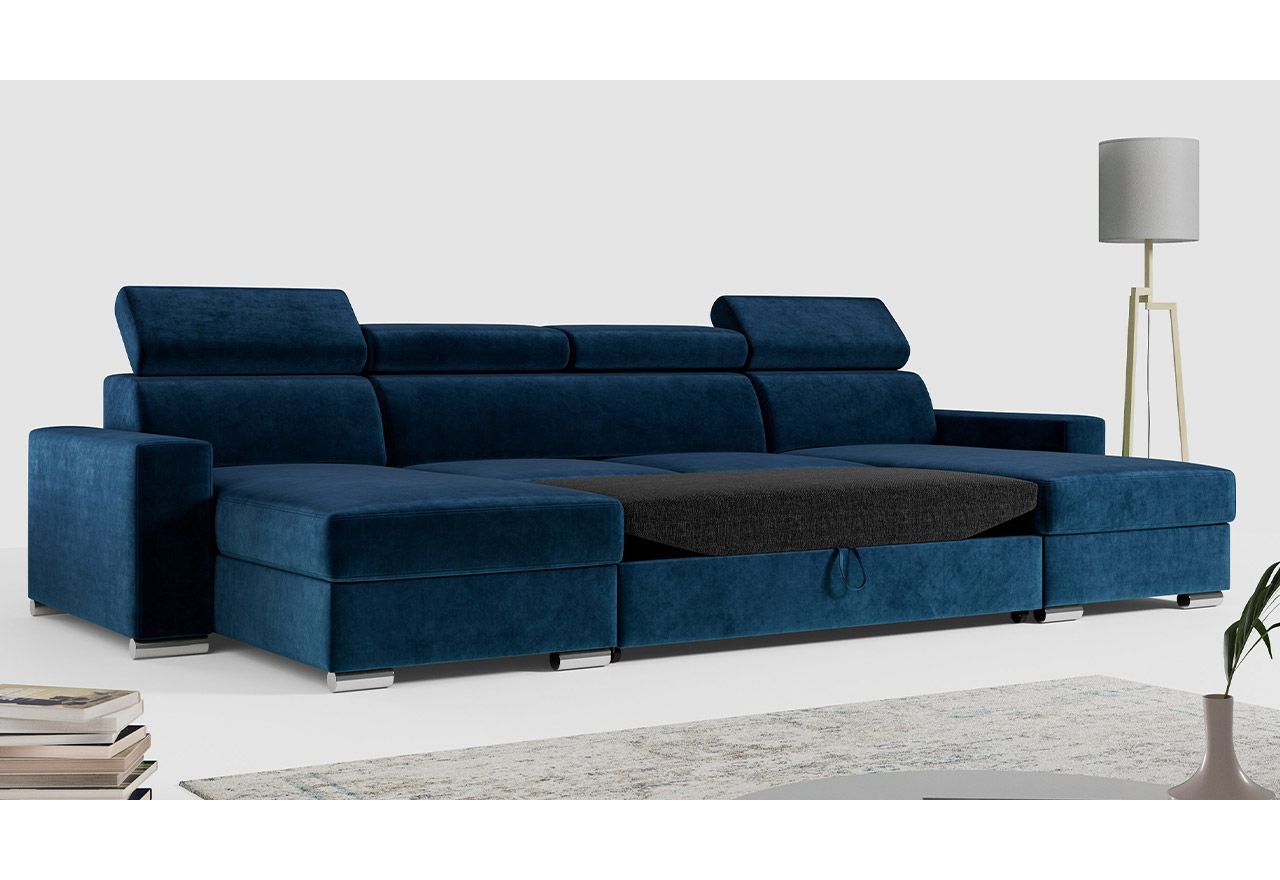 Narożnik FOX U - Monolith 77 - granatowy - OUTLETU