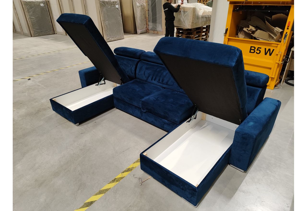 Narożnik FOX U - Monolith 77 - granatowy - OUTLETU