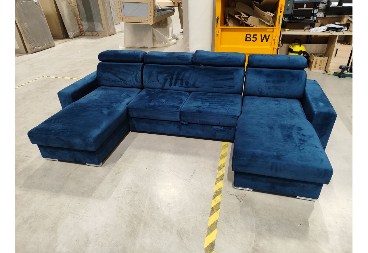 Narożnik FOX U - Monolith 77 - granatowy - OUTLETU