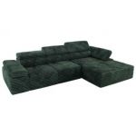 Narożnik z elektrycznym sterowaniem RILASSO L - strona prawa - zielony, sztruks