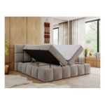 Łóżko kontynentalne NIRA 120x200 - H3 - beżowy, struktura