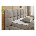 Łóżko kontynentalne NIRA 200x200 - H3 - beżowy, struktura