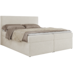 Łóżko kontynentalne JAGUAR 180x200 - H4 - kremowy, struktura