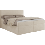 Łóżko kontynentalne JAGUAR 140x200 - H4 - jasnobeżowy, struktura