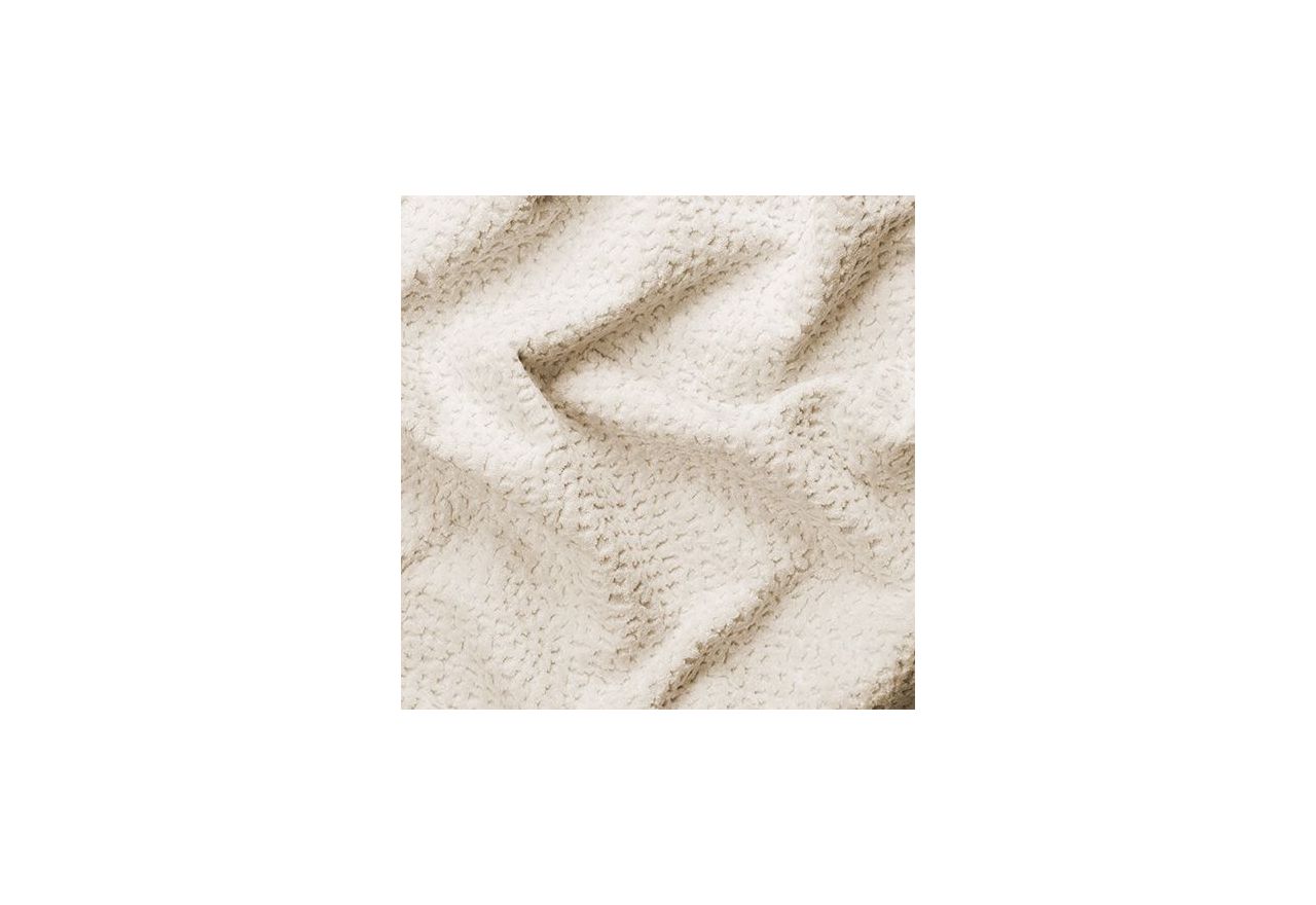 Łóżko kontynentalne JAGUAR 140x200 - H4 - jasnobeżowy, struktura