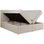 Łóżko kontynentalne JAGUAR 160x200 - H4 - jasnobeżowy, struktura