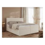 Łóżko kontynentalne JAGUAR 180x200 - H4 - jasnobeżowy, struktura