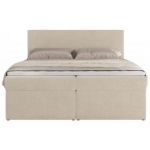 Łóżko kontynentalne JAGUAR 180x200 - H4 - jasnobeżowy, struktura