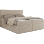 Łóżko kontynentalne JAGUAR 200x200 - H3 - beżowy, struktura