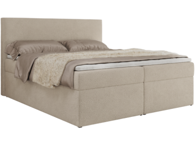 Łóżko kontynentalne JAGUAR 160x200 - H4 - beżowy, struktura