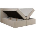 Łóżko kontynentalne JAGUAR 200x200 - H4 - beżowy, struktura