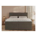 Łóżko kontynentalne JAGUAR 140x200 - H3 - brązowy, struktura