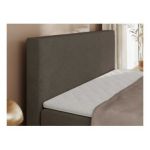 Łóżko kontynentalne JAGUAR 140x200 - H3 - brązowy, struktura