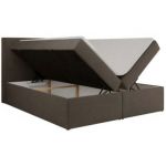 Łóżko kontynentalne JAGUAR 140x200 - H4 - brązowy, struktura