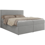 Łóżko kontynentalne JAGUAR 200x200 - H3 - jasnoszary, struktura