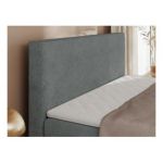 Łóżko kontynentalne JAGUAR 160x200 - H3 - szary, struktura