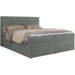 Łóżko kontynentalne JAGUAR 160x200 - H4 - szary, struktura