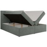 Łóżko kontynentalne JAGUAR 180x200 - H4 - szary, struktura