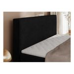 Łóżko kontynentalne JAGUAR 140x200 - H3 - czarny, struktura