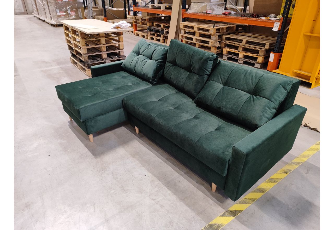 Narożnik ASTRA L - Kronos 19 - zielony - OUTLETU