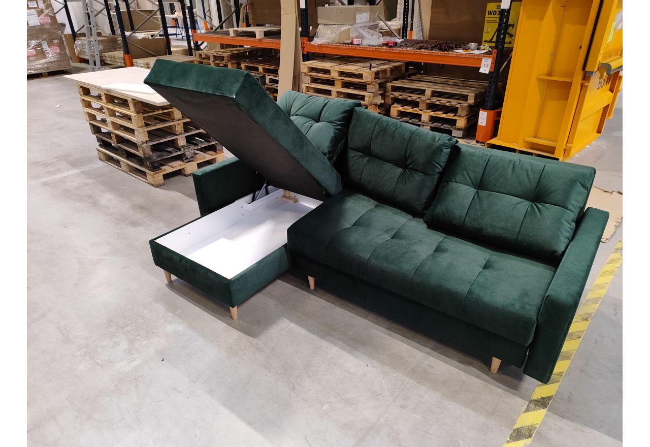 Narożnik ASTRA L - Kronos 19 - zielony - OUTLETU