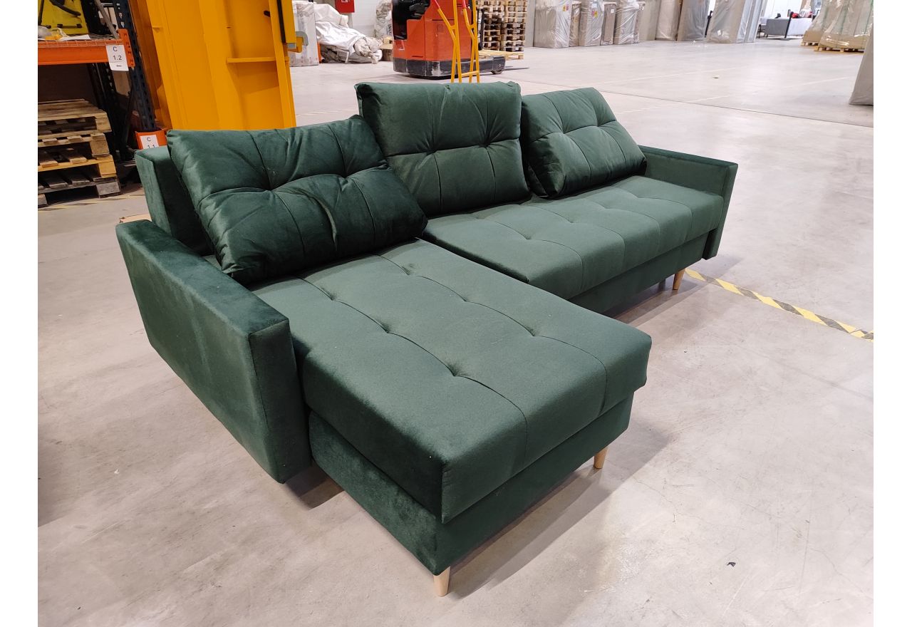 Narożnik ASTRA L - Kronos 19 - zielony - OUTLETU