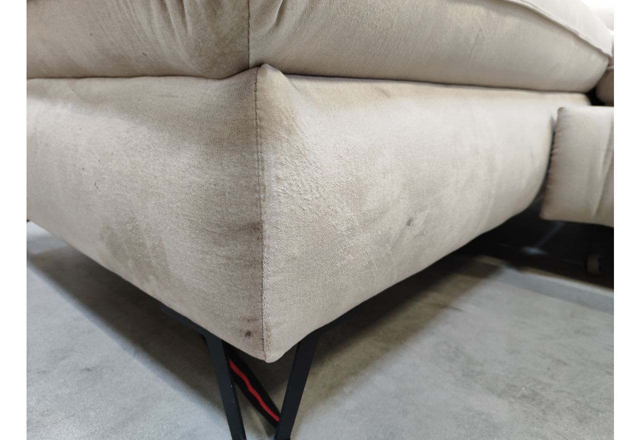 Narożnik PETER L - Monolith 02 - beżowy - OUTLETU