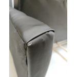 Łóżko kontynentalne GRIMALDI 180x200 - Soft 11 - czarna ekoskóra - OUTLETU