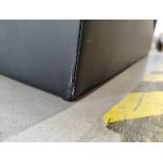 Łóżko kontynentalne GRIMALDI 180x200 - Soft 11 - czarna ekoskóra - OUTLETU