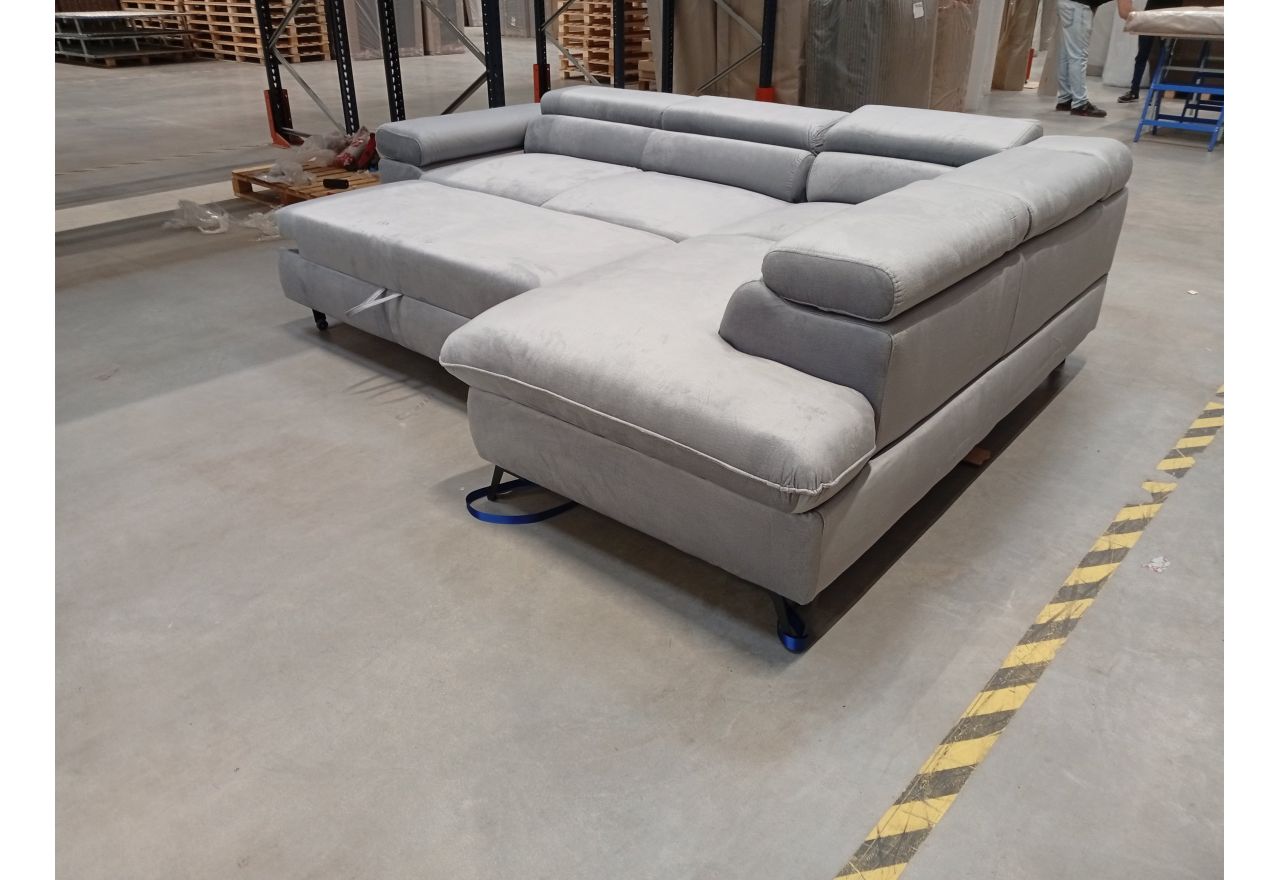 Narożnik PETER L - Monolith 84 - jasny szary - OUTLETU