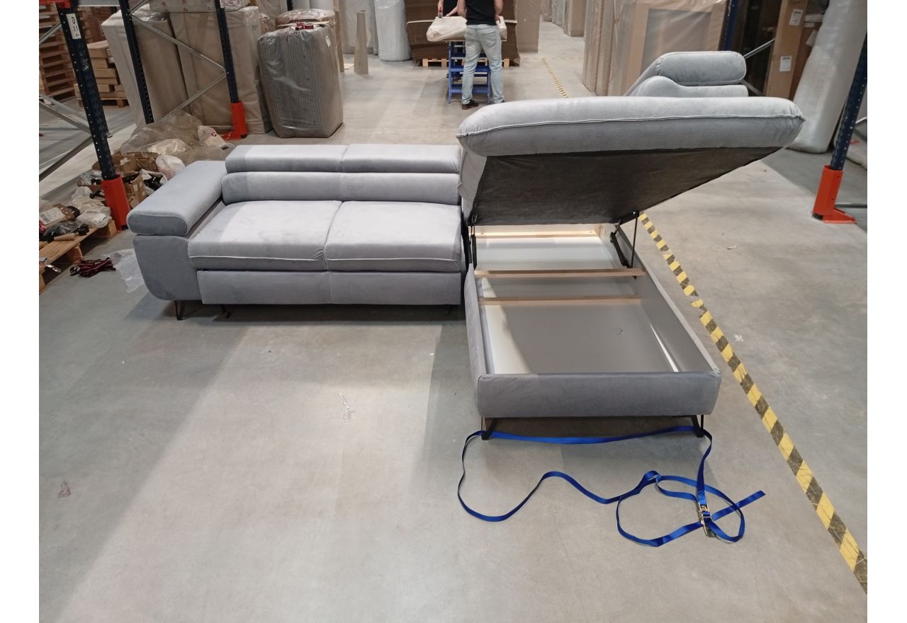 Narożnik PETER L - Monolith 84 - jasny szary - OUTLETU