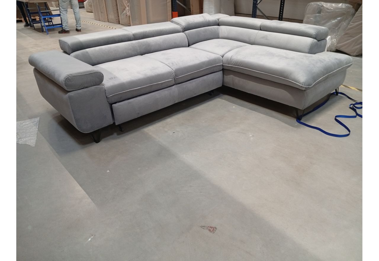 Narożnik PETER L - Monolith 84 - jasny szary - OUTLETU