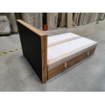 Łóżko kontynentalne ALBERO 4 120x200 - Monolith 02 - beżowy - OUTLET