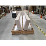 Łóżko kontynentalne ALBERO 4 120x200 - Monolith 02 - beżowy - OUTLET