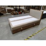 Łóżko kontynentalne ALBERO 4 120x200 - Monolith 02 - beżowy - OUTLET