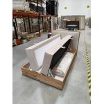 Łóżko kontynentalne ALBERO 4 120x200 - Monolith 02 - beżowy - OUTLET