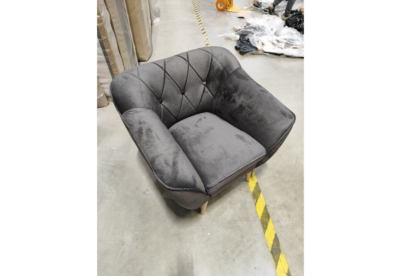 Fotel PIRS - Monolith 92 - ciemny szary - OUTLET