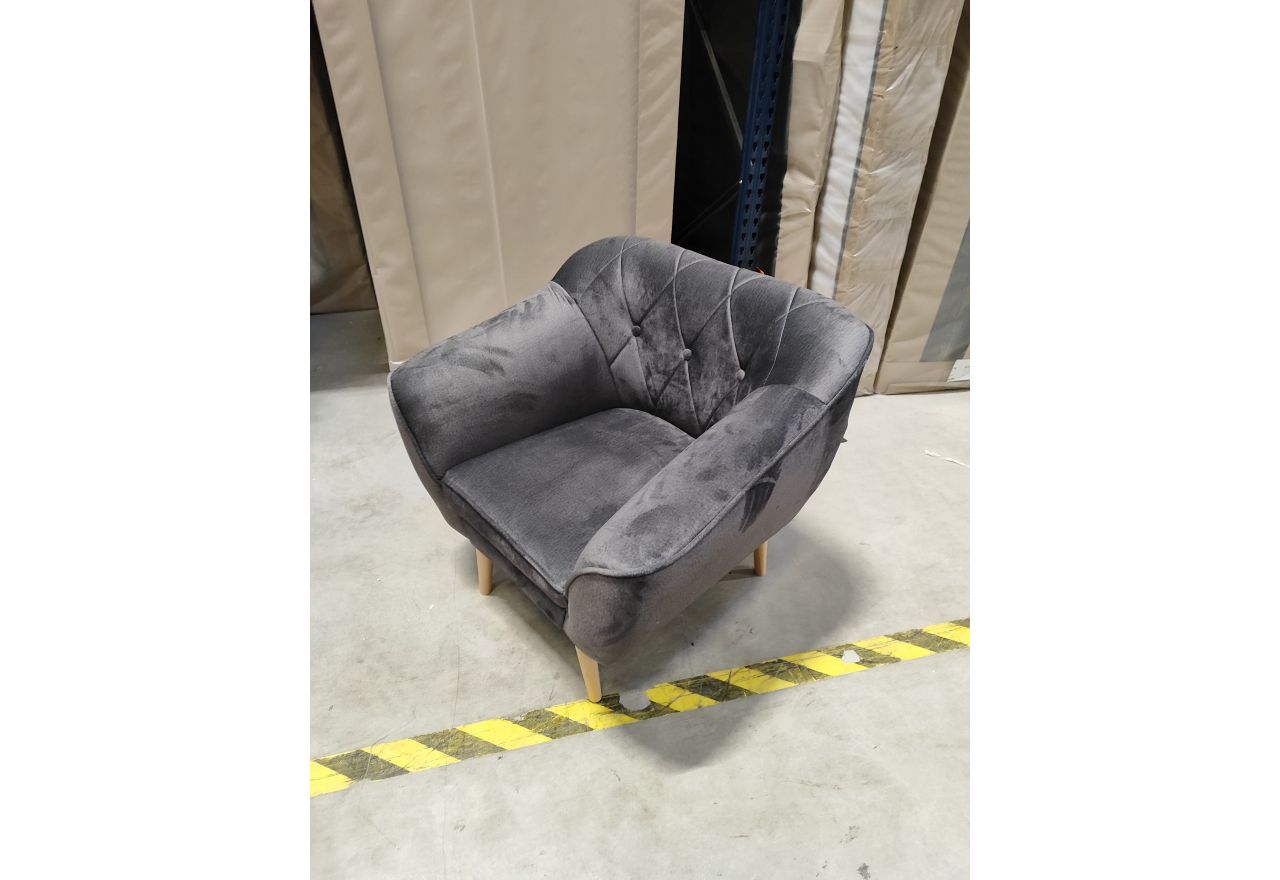 Fotel PIRS - Monolith 92 - ciemny szary - OUTLET