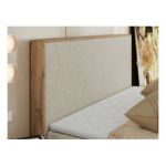 Łóżko kontynentalne WOOD CLASSIC 180x200 - H4 - kremowy, struktura