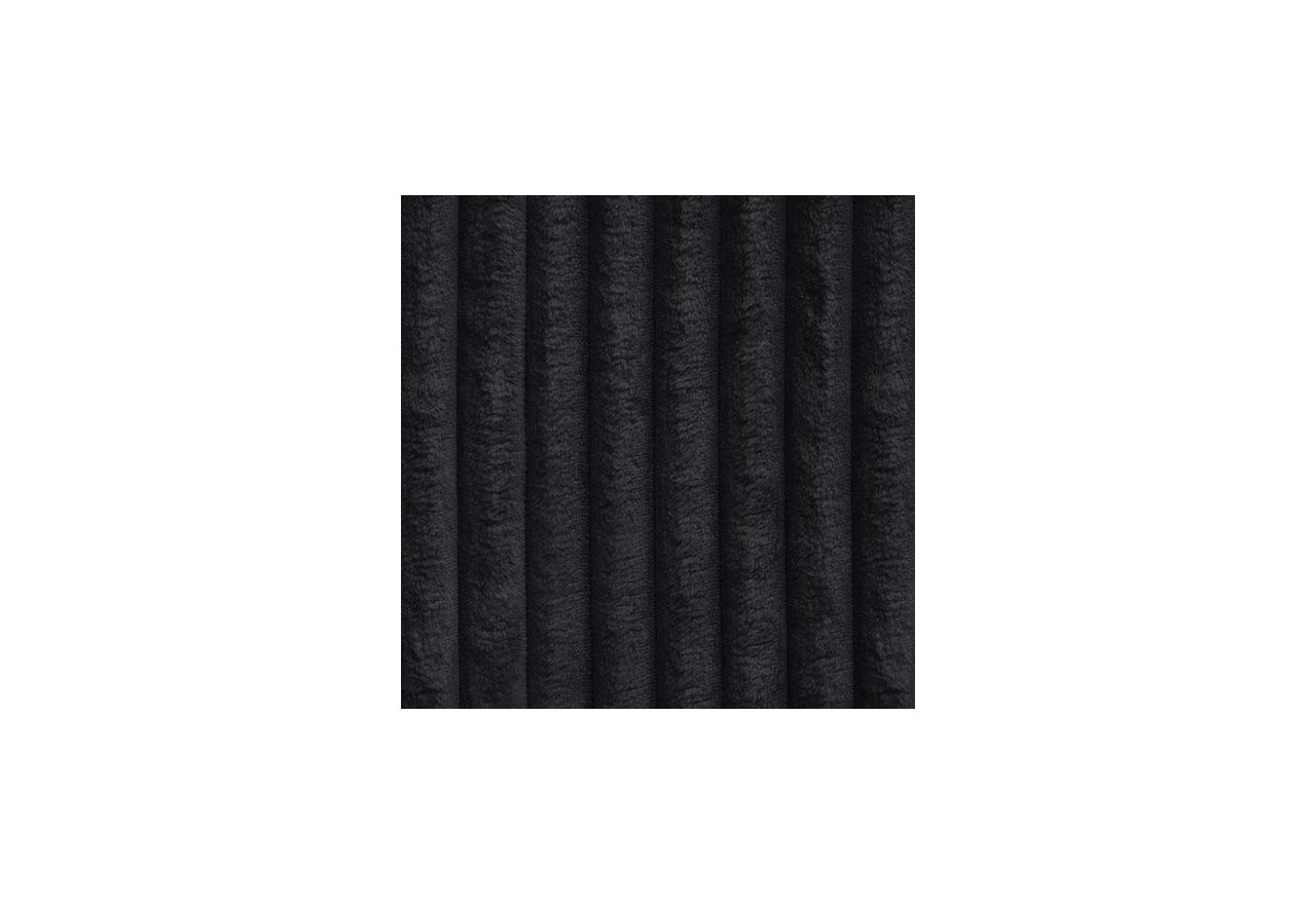 Łóżko kontynentalne WOOD CLASSIC KING 200x200 - H4 - czarny, sztruks