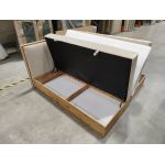 Łóżko kontynentalne ALBERO 4 180x200 - Monolith 02 - beżowy - OUTLETU