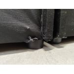 Łóżko kontynentalne PERA 200x200 - Matana 08 - pomarańczowy - OUTLETU