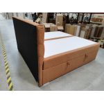 Łóżko kontynentalne PERA 200x200 - Matana 08 - pomarańczowy - OUTLETU