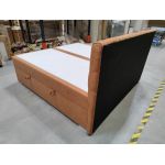 Łóżko kontynentalne PERA 200x200 - Matana 08 - pomarańczowy - OUTLETU