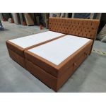 Łóżko kontynentalne PERA 200x200 - Matana 08 - pomarańczowy - OUTLETU