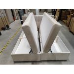 Łóżko kontynentalne RICO 180x200 - Monolith 02 - beżowy - OUTLETU