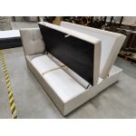 Łóżko kontynentalne RICO 180x200 - Monolith 02 - beżowy - OUTLETU